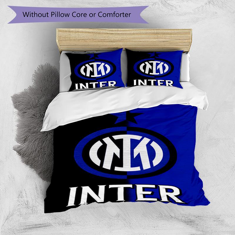 3pcs Football Team (8) Design Cover Set - HD Printed Bedding with 1 Cover and 2 Pillowcases - Perfect for Home and Dorm Decor