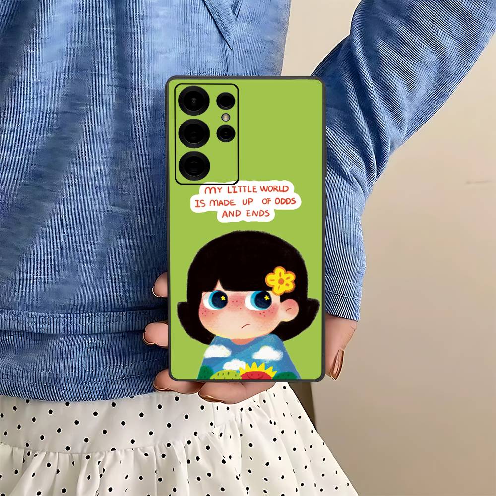 INS A Mao Phone Case For Samsung S 24 Fe 25 Ultra Plus 20 Lite 21 30 22 23 24 22 Ultra 5G Fundas
