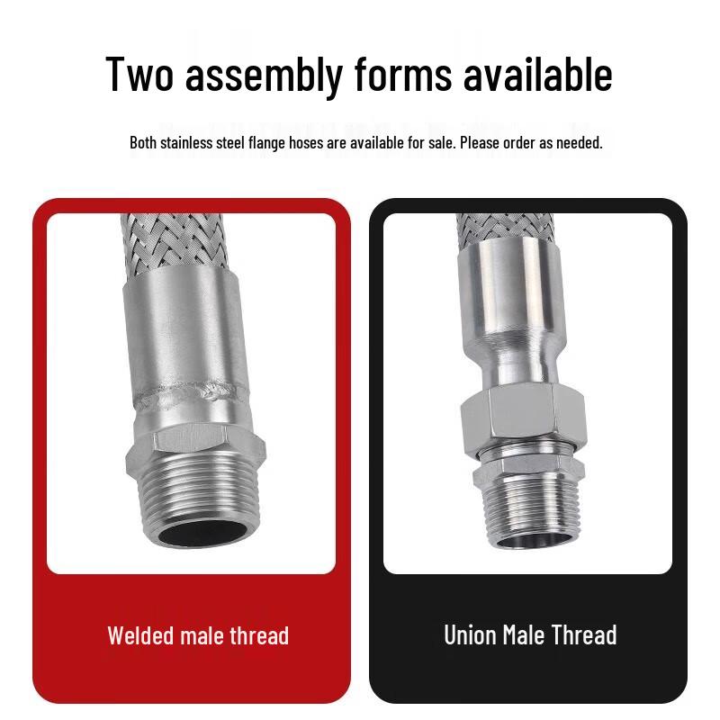 Jiezhuzhe High-Temperature Stainless Steel Braided Corrugated Hose