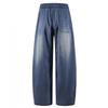 Plus Size Mens Straight Leg Jeans Thin Ice Lyocell Casual Fashion Embroidered Denim Pants