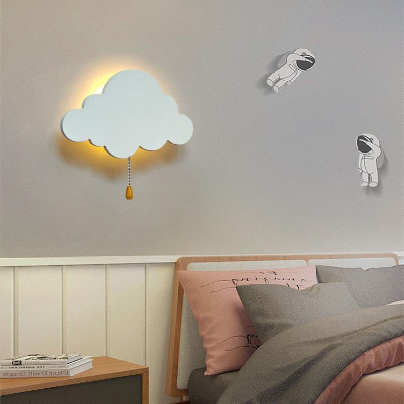 Cloud Light - Floating Cloud Wall Lamps For Nursery & Kids' Bedrooms | Battery-operated Hanging Night Lights