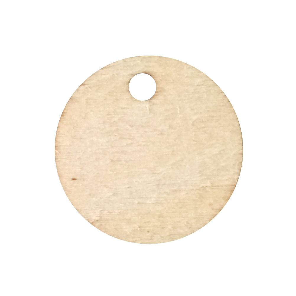 50 Stück Runde Holzscheiben 2 cm DIY Bastelstücke für Scrapbooking Tags Malerei Heimparty Dekoration Verzierungen