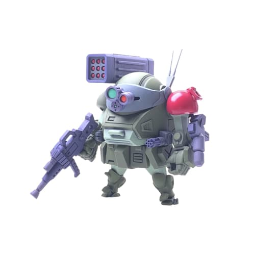 M.I.Molde Cavico Choipla Series Armored Trooper Votoms ATM-09-RSC Scope Dog Red Shoulder Custom, Approximately 45mm Tall, Non-Scale Plastic Model Kit