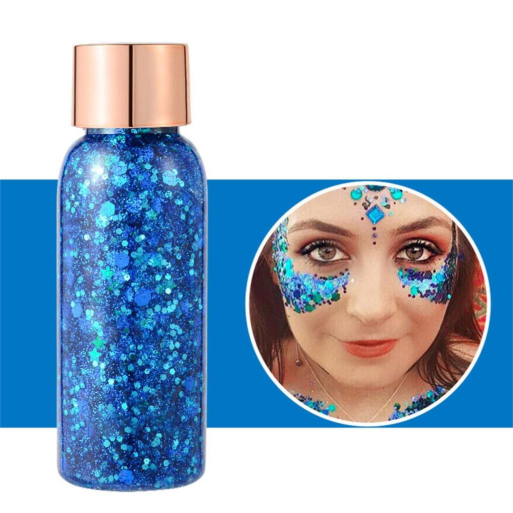 Body Glitter Gel Face Glitters Body Gel Sequins Tekuté oční stíny Chunky Glitter