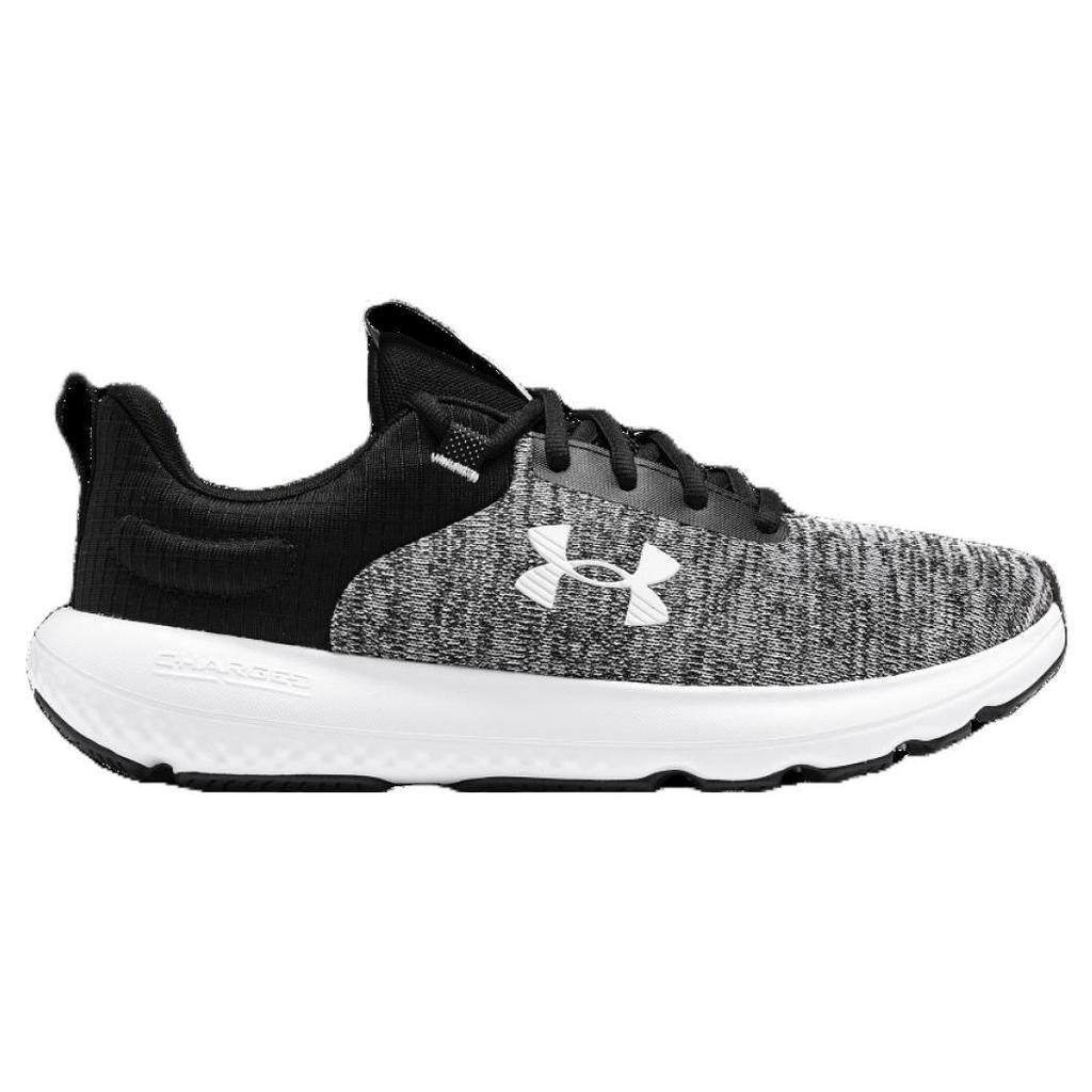 Under Armour Zapatillas deportivas Charged Revitalize para hombre, color negro y blanco, 3026679-001