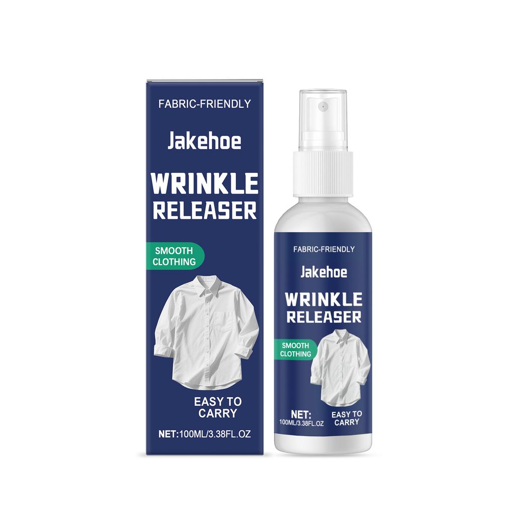 Jakehoe Clothes Wrinkle Removal Spray No-iron, fast smoothing for a variety of fabrics, suitable for business trips and travel essentials