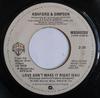 7inch Record ASHFORD SIMPSON Love Dont Make It Right WBS49269 Warner Bros. Re 1980 US SoulFunk Used