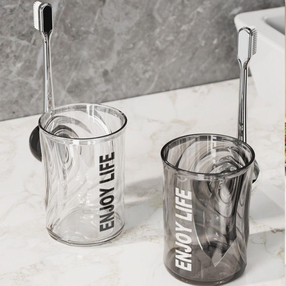 

Креативний стаканчик для полоскання рота з пластикового тримача для зубної щітки, новий скляний зуб сірий