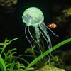 Geruchsfreie Aquarium Dekoration Künstliche Quallen, Weiches Silikon Fluoreszierend Realistisch Schwebend Kein Ausbleichen Quallen für Salzwasserbecken Sicherer Fischtank