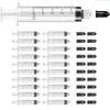 100PCS 5ml Sterile Luer Lock Syringe with Cap, Individually Wrapped, for Liquid Glue, Epoxy, Resin Dispensing