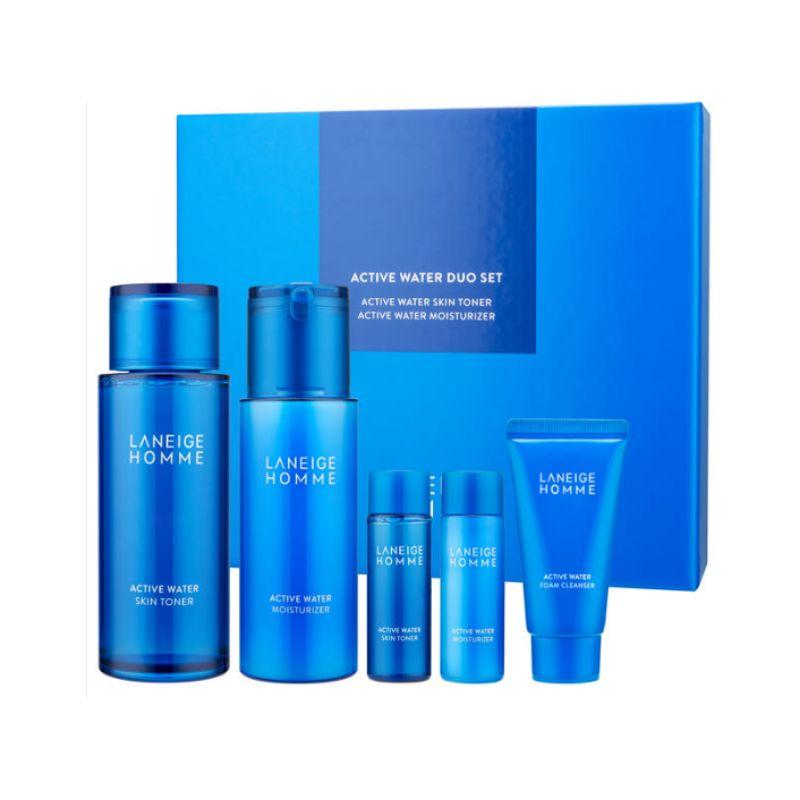 [Laneige Homme] Active Water 2-Item Special Set – Hydrating & Energizing Skincare for Men