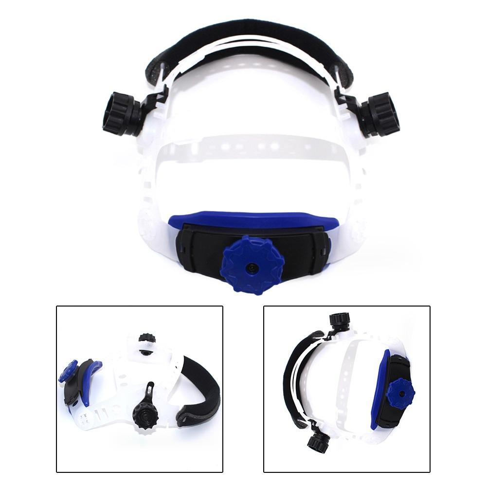 Adjustable Headgear Welding Helmet Headband Parts Plastic Ratchet Suspension Rubber Tool Unisex Versatile White