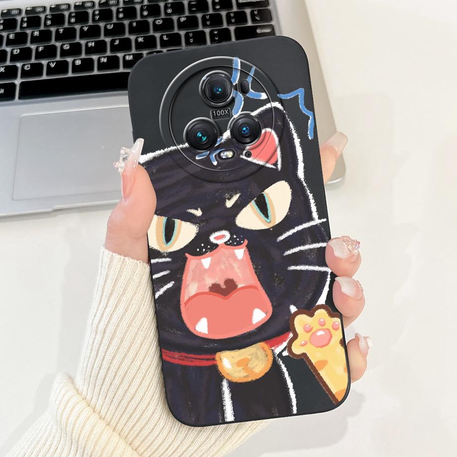 For Honor Magic5 Lite 5 Pro Magic4 Magic6 Lite Case Soft Silicone Back Cover Panda Marble Dragon Cat Astronaut Cartoon Bumper
