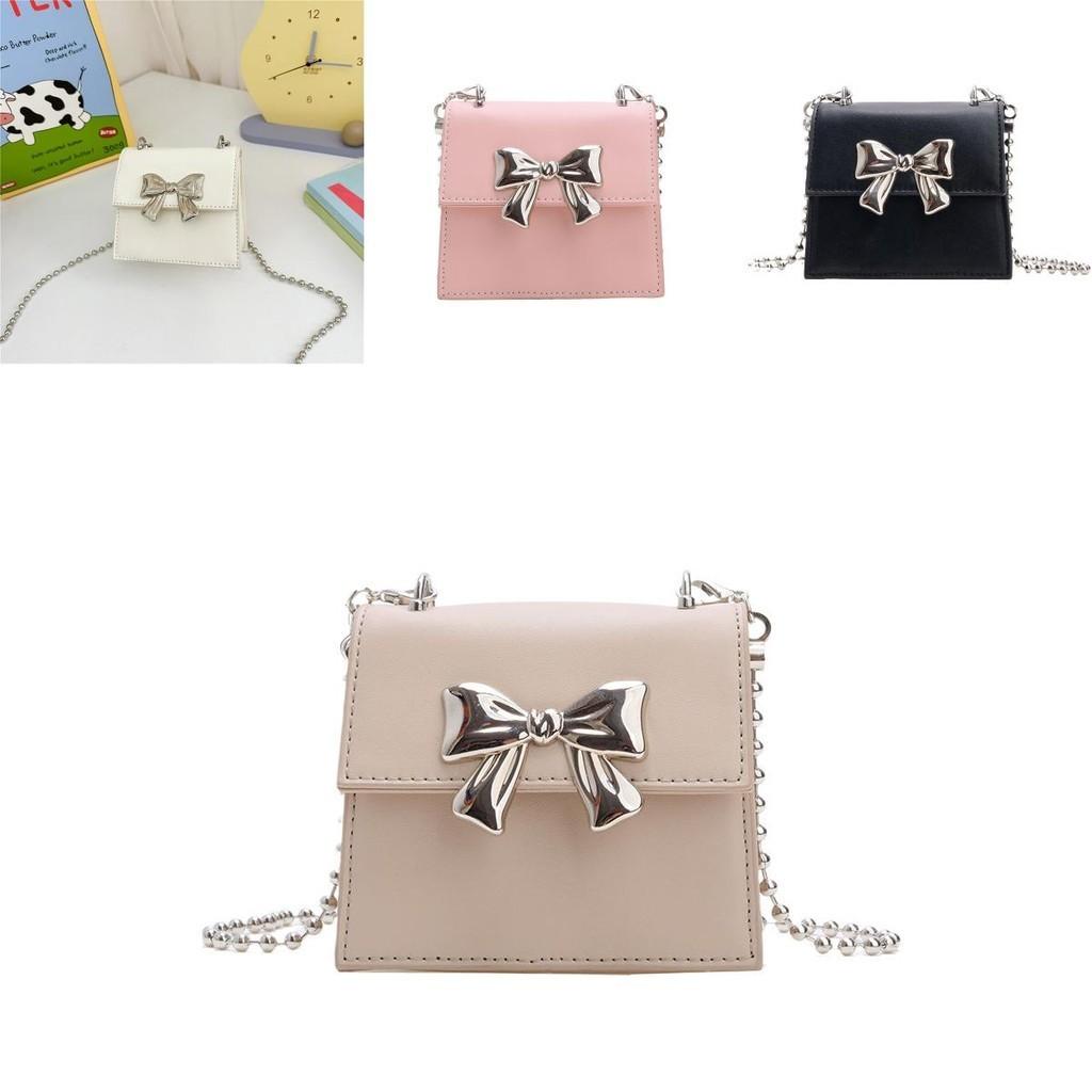 Adorable Mini Bowknot Crossbody Bag For Kids Trendy Chain Design In Multiple Colors
