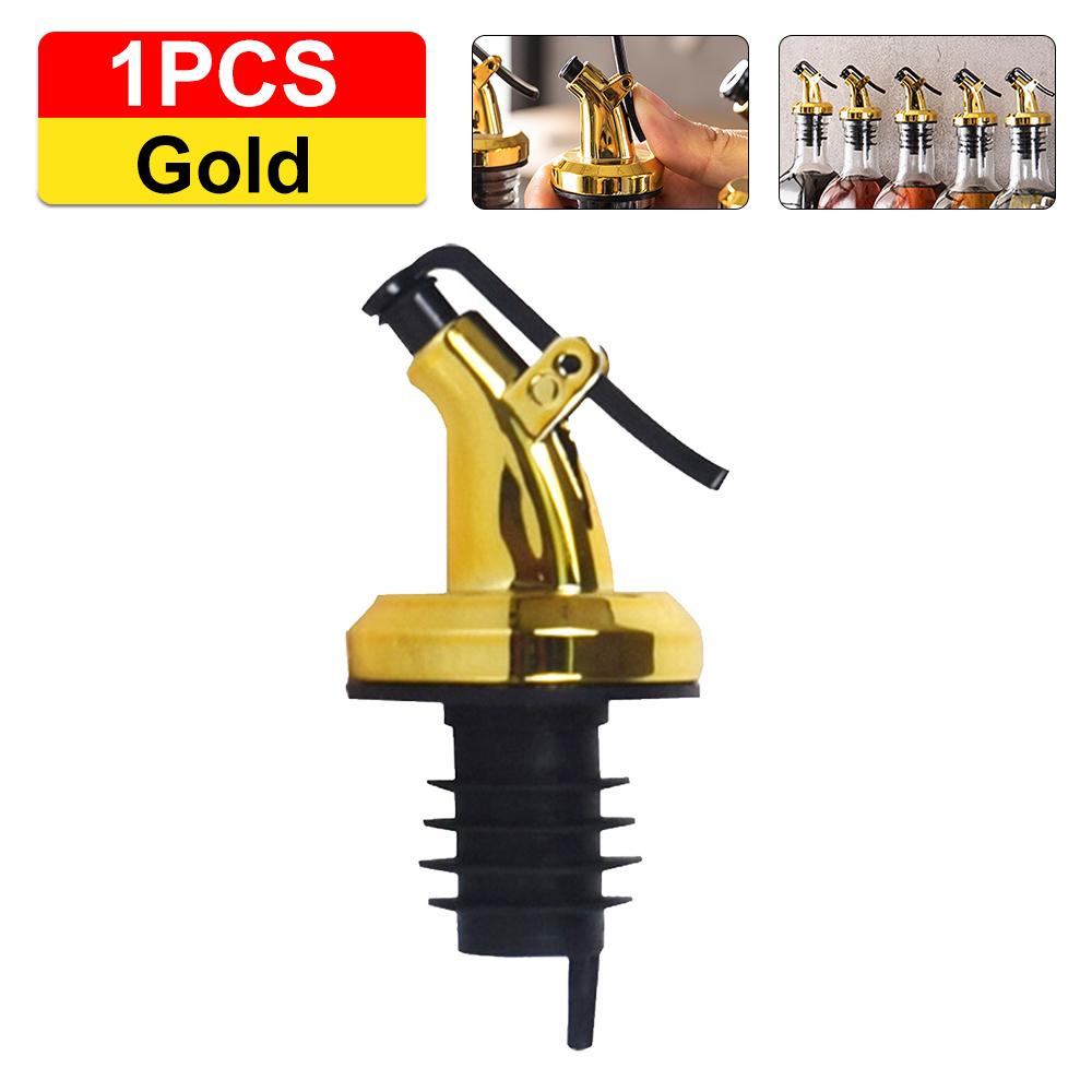 1-5PCS Kitchen Oiler Olive Oil Dispenser Pourer Whisky Liquor Oil Wine Bottle Pourer Cap Spout Stopper Mouth Dispenser Gadgets