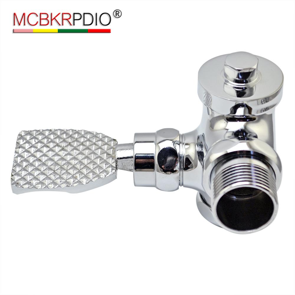 MCBKRPDIO Factory Directly sell brass foot pedal operated flush for toilet flush valve светло-серый