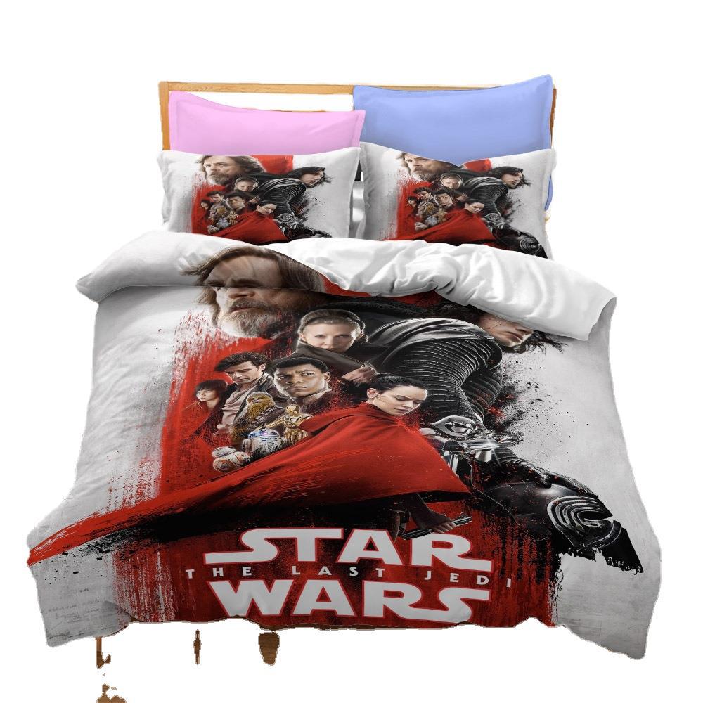 Cartoon Cute Animal Zoo Cute Version Export Picture Can Be Ordered Clear Digital Printing Three-Piece Quilt Cover