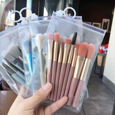 8vnt./Pack Profesionalus makiažo šepetėlių rinkinys Minkštų šerių skaistalų akių šešėlių šepetėlių maišymo maskavimo šepetėliai ir įrankiai