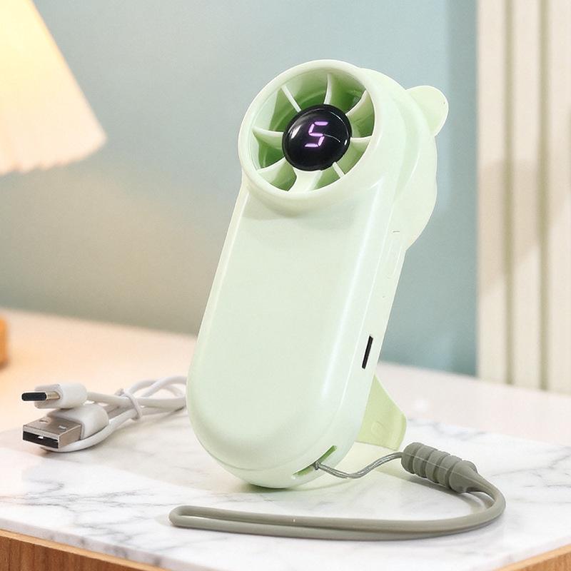 Portable Handheld Turbo Fan: USB Rechargeable, Silent, High-Speed, for Outdoor Use 11.5*4cm
