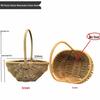 Pastoral Hand-Woven Rattan Willow Flower Basket Souvenir