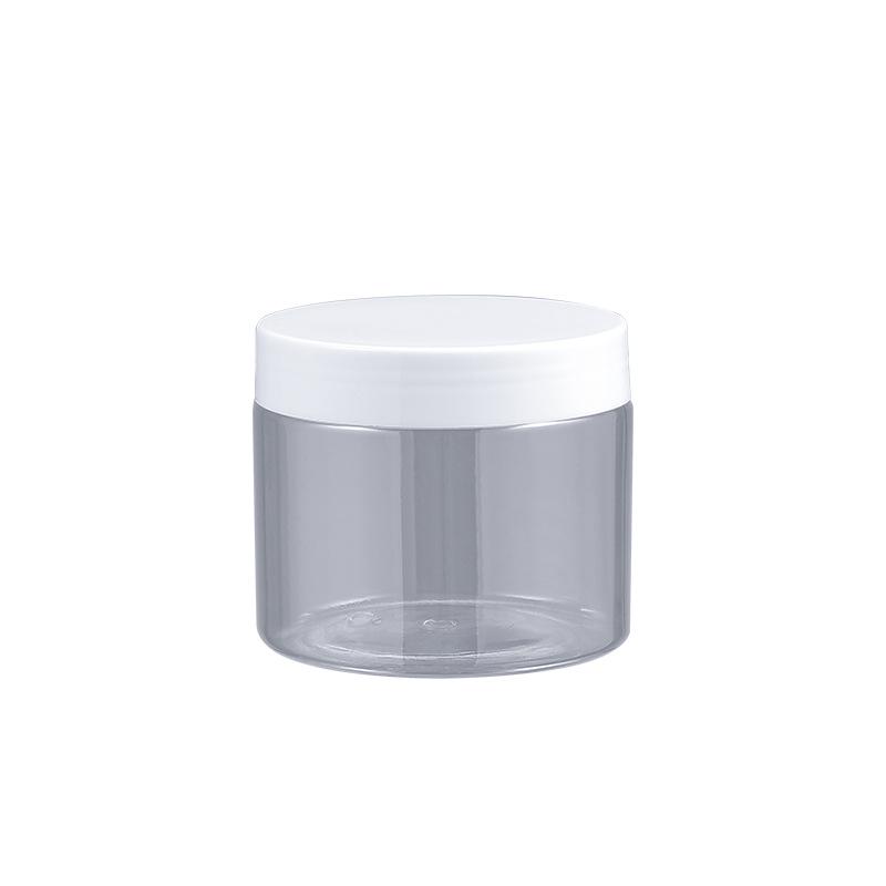 Διαφανές Μπουκάλι PET 100ml με Φαρδύ Στόμιο 68mm και Αλουμινένιο Καπάκι για Κρέμες και Μάσκες