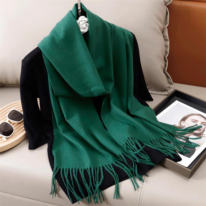 Winter Solid Scarf Women Cashmere Soft Warm Scarves Hijab Female Long Headband Shawl Wrap Bandana Foulard Echarpe Poncho Stoles
