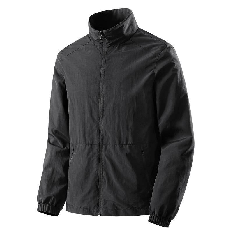 M-8XL Men's Casual Stand Collar Jacket - New Spring/Autumn Style, Big Size, Trendy Loose Fit