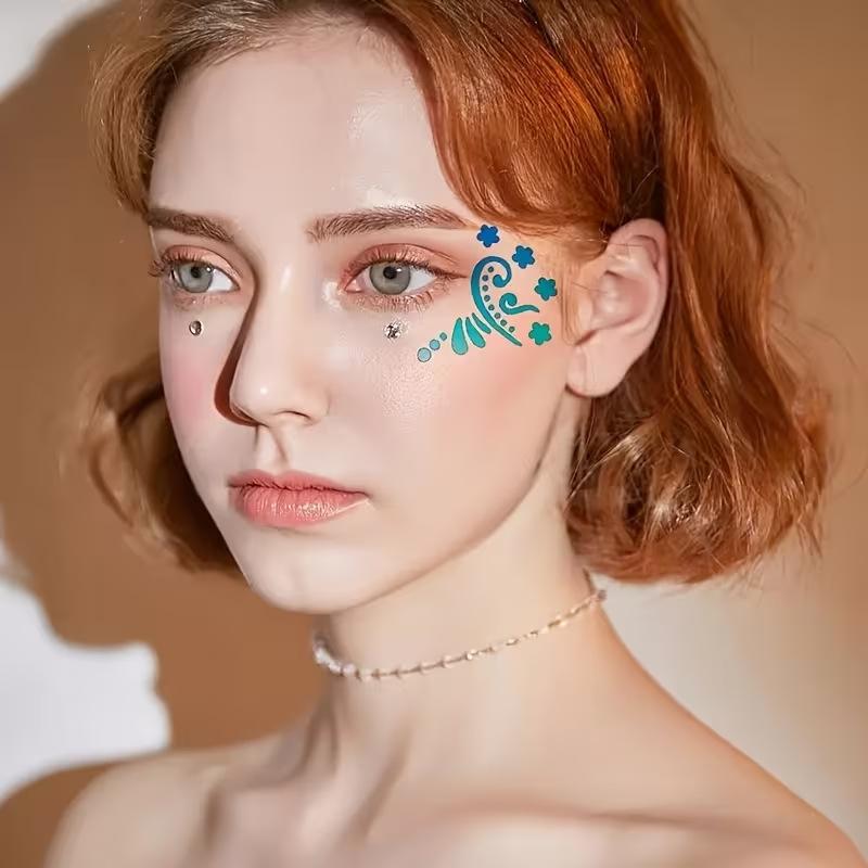 16Pcs Durable Pet Plastic Washable Template Reusable Face Painting Stencils With Assorted Floral Spiderweb Heart Designs