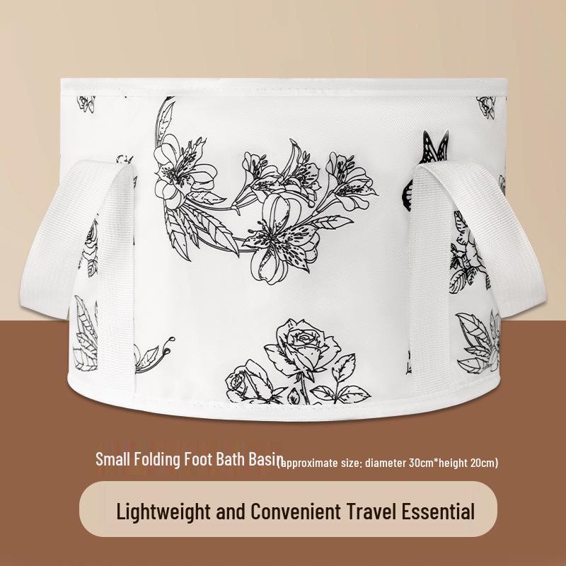 Foldable Portable Foot Spa Basin - Compact Foot Soak Bag for Home & Dorm Use