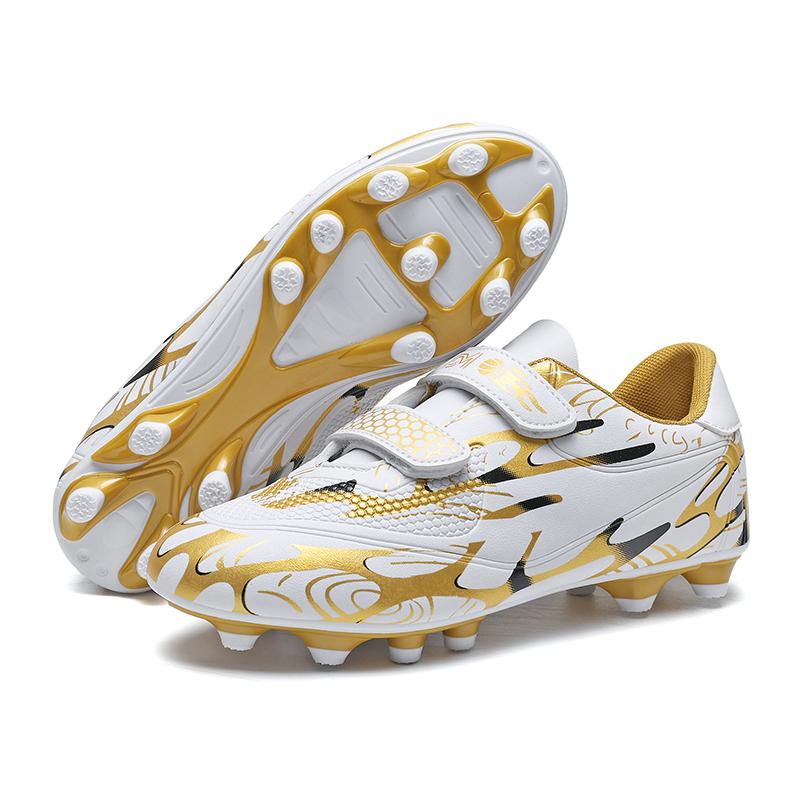 Boys Football Boots Spike Rubber Soft Sole Kid's Professional Artificial Turf Training Football Boots for Girls