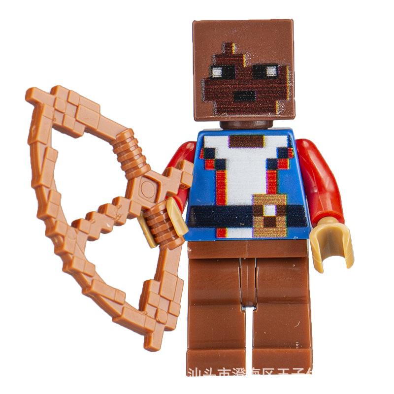 Ninja Warrior Superhero Doll With Weapon Single Building Block Assembly Toy
