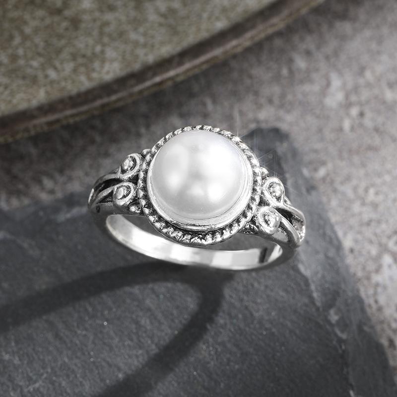 

Женское ювелирное кольцо Ретро медного цвета Кольцо с имитацией жемчуга Модное помолвочное кольцо для женщин Свадебная вечеринка Повседневная носка Подарки 11