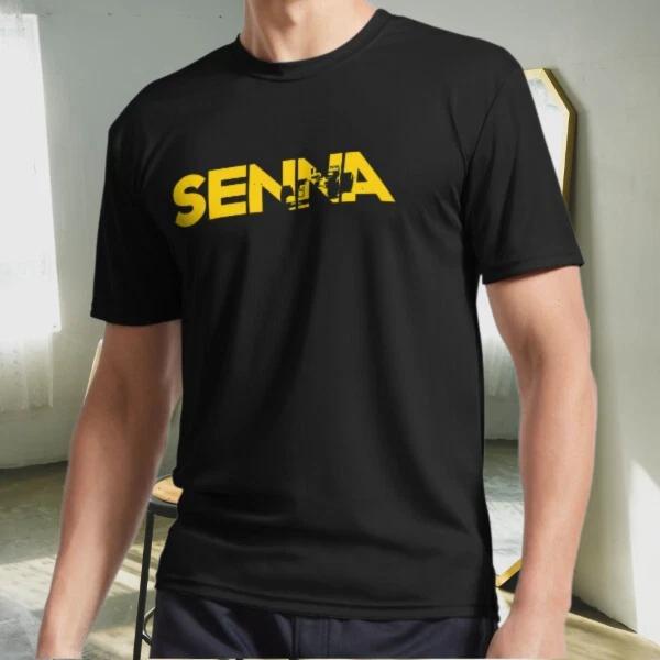 New Shirt Ayrton Senna Classic Active Logo T-Shirt Funny Size S to 5XL 2XL