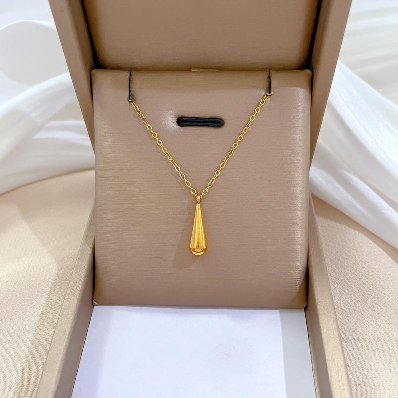 Geometric Animal Temperament Personality Minimalist Wind Furnace Real Gold Necklace Female Collarbone Chain