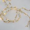 Golden Leaf Rattan LED Fairy Lights with Pothos Ivy Copper Wire for Table Decor
