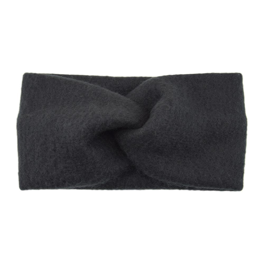 

2024 Зимова Тепла В язана Пов язка на Голову Хрест для Жінок Ручної Роботи Однотонна Еластична з Вузлом Тюрбан Бандаж для Миття Обличчя Аксесуари для Волосся