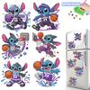 6Pcs DIY Diamond Painting Refrigerator Magnets, Disney Stitch, Cross-stitch Round Diamond Handicraft Home Decoration Gift