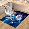 1pc, Elsa & Anna Frozen Fever Ice Skating Scene Rug - Perfect for Home, Office, or Outdoor Use - A Magical Gift Idea!P066