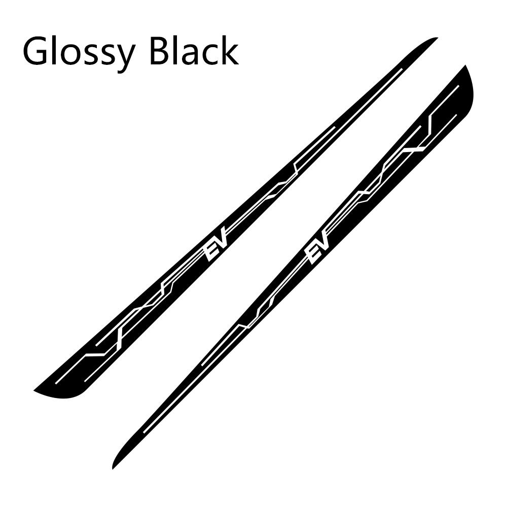 2PCS Car Door Side Stickers For Chevrolet Spark EV Tuning Auto Accessories Vinyl Film Decals Automobile Sports Styling Graphics