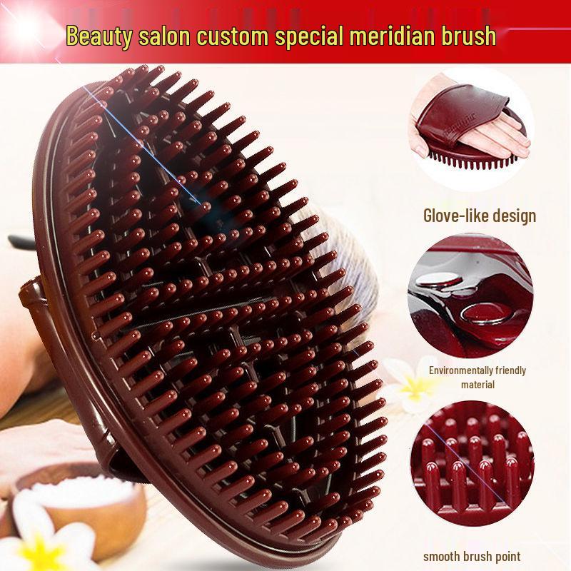 

Меридианная мягкая силиконовая массажная щетка для тела для похудения ног и живота Meridian Unblock - 1 Pack, Medium Softness