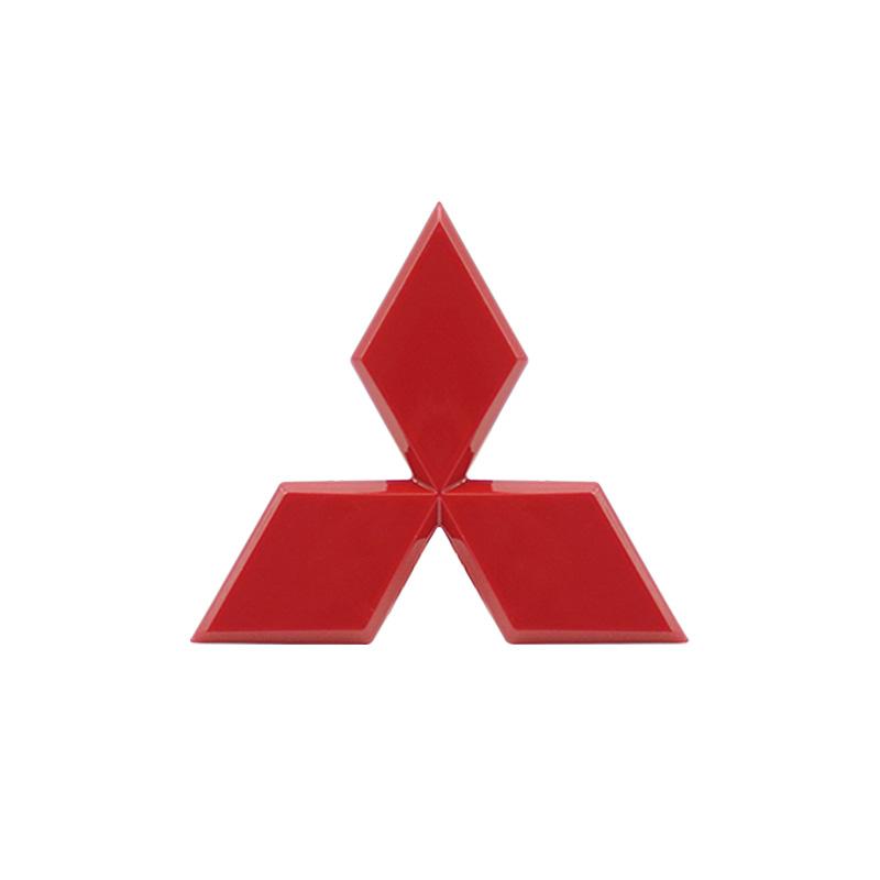 Car Logo Emblem Hood Front And Rear Tail Mark Rear Badge Sticker Accessories For Mitsubishi Outlander RalliArt ASX Pajero Lancer