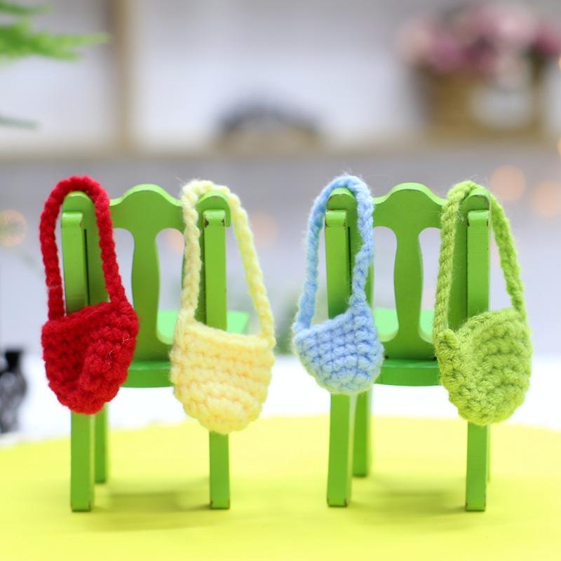 12cm Puppendekoration Teddybär Ankleidekleidung Plüschtierzubehör Bärenpuppenpullover Halskette