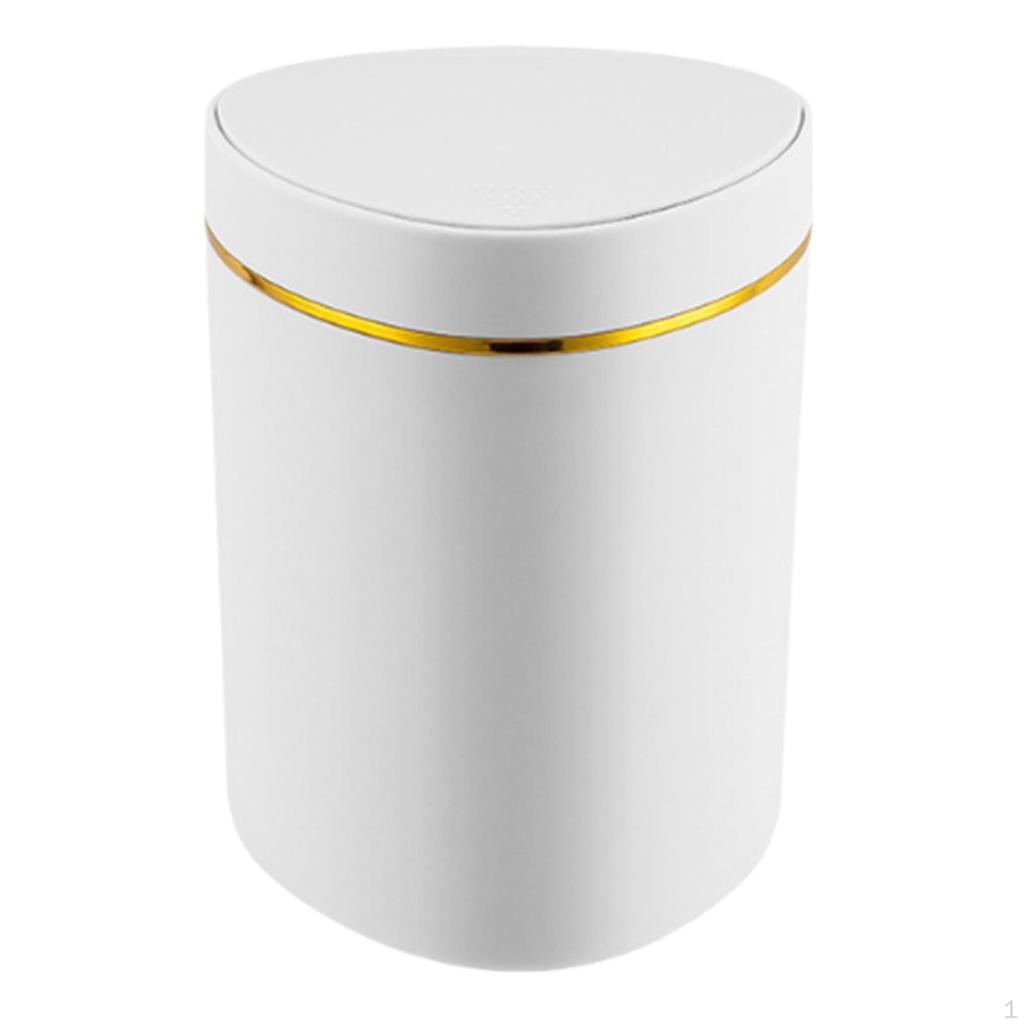 Compact Wastebasket with Lid for Tabletop And Car