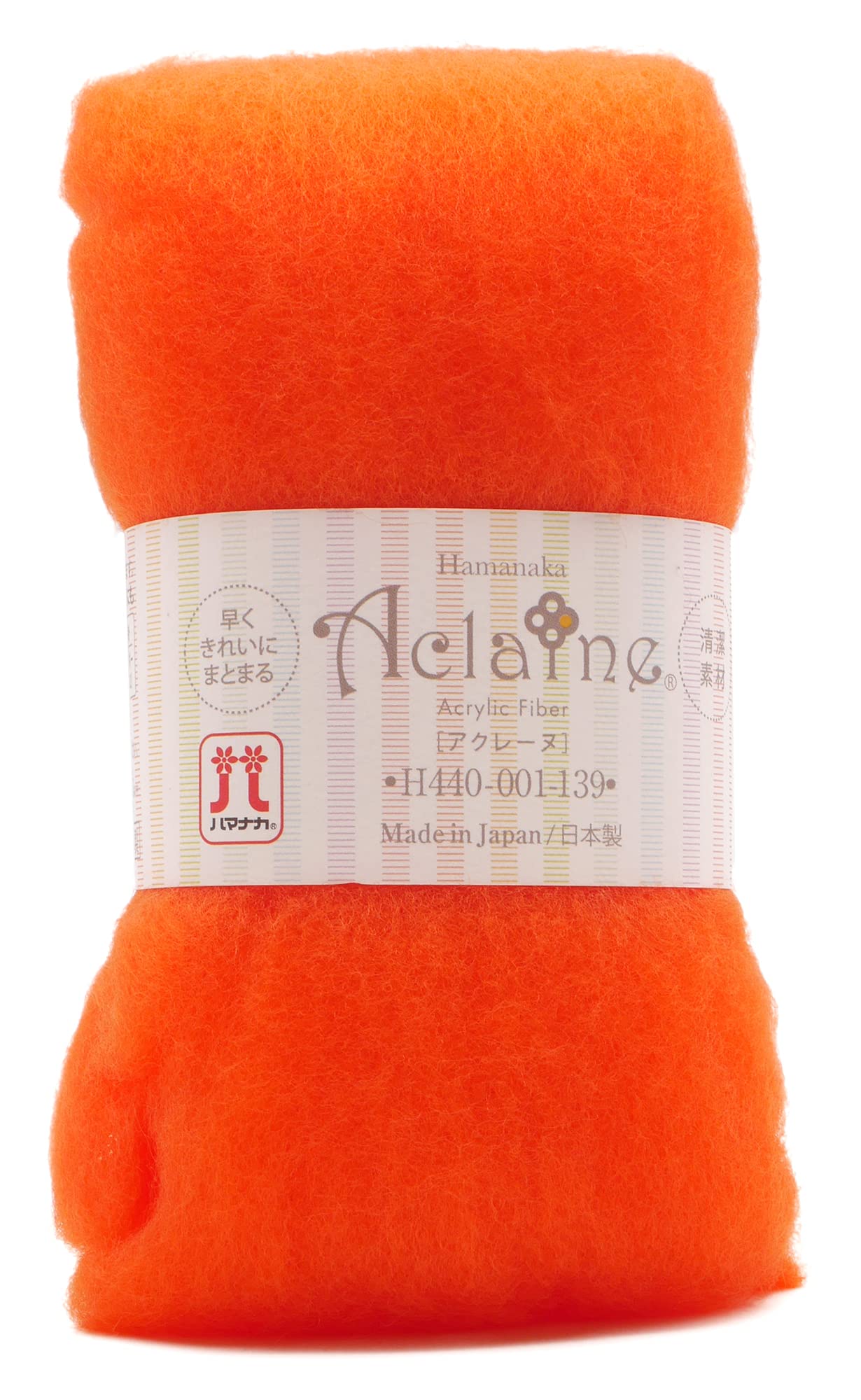 

Hamanaka Wool Felt, Acrylic Fiber, Aclaine, 15g Pack, Orange, H440-001-139