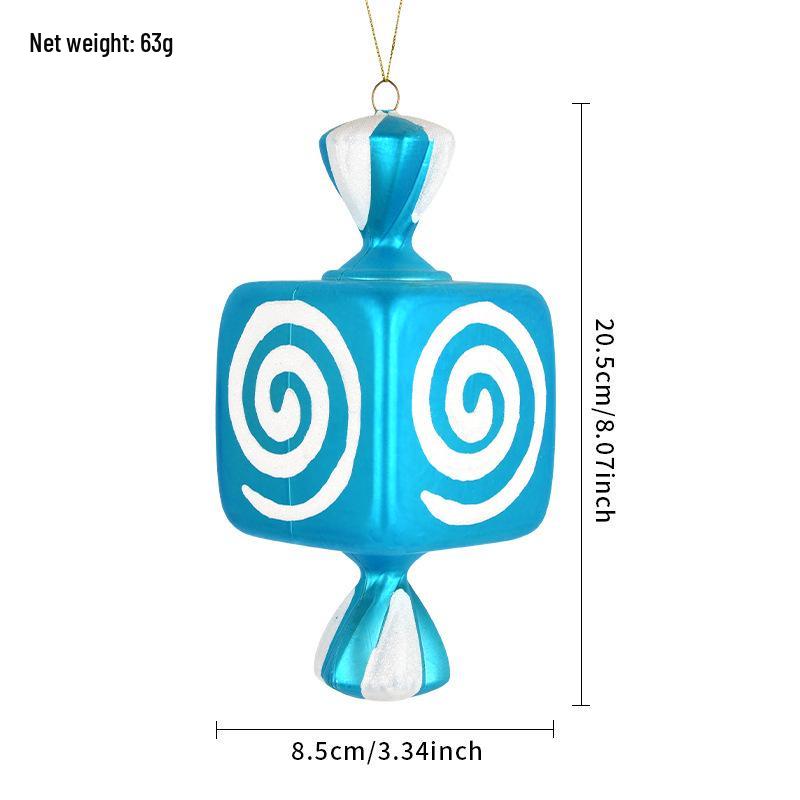 Electroplated Candy Pendants for Christmas Tree Decorations and Photography Props