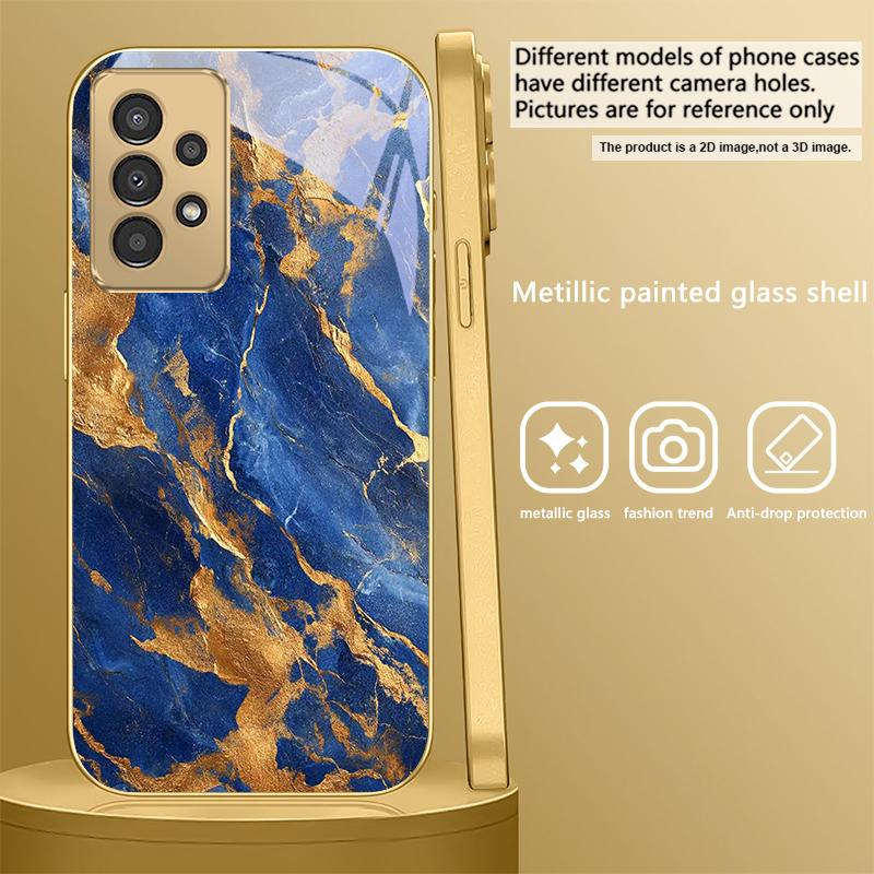 Marble texture map For Samsung A16 A15 A14 A13 A12 A26 A25 A23 A22 A21s A36 A35 A34 A33 A32 A31 A52 A73 A72 glass phone case