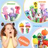 arscniek 40Pcs Multicolor Pen in One, 4-in-1 0.5mm Fine Point Cute Pens, Fun Kawaii Ballpoint Pen for Children's Party Favors, Classroom Prizes,