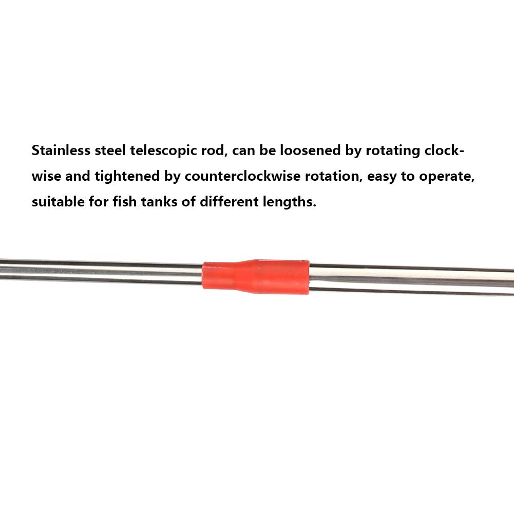 Telescopic Aquarium Fish Tank Cleaner Algae Scraper Brush Fish Tank Glass Scrubber