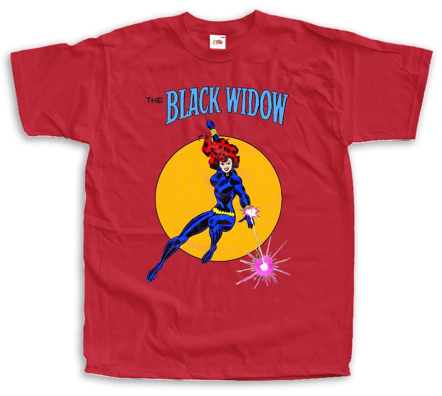 Black Widow Comic Super Heroes Vintage T Shirt Unisex sizes S-5XL 100% cotton M