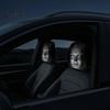 Maschere Facciali Realistiche Spaventose Copri Poggiatesta Auto Horror, Regali a Doppia Faccia per Passeggeri e Fan di Film, Protezione Sedile Illusoria, Elastico Universale